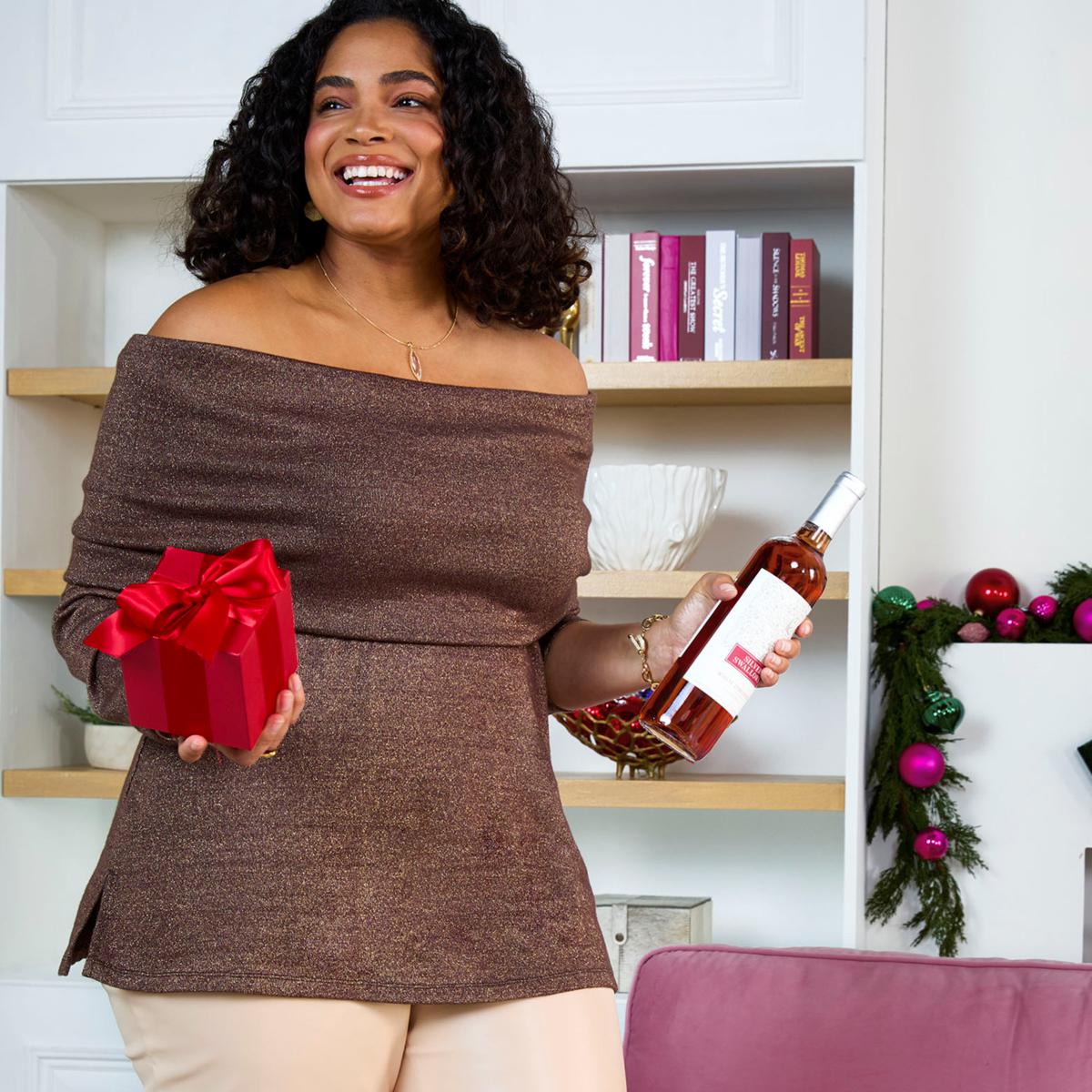Colleen Lopez Super Soft Convertible Shimmer Sweater | HSN