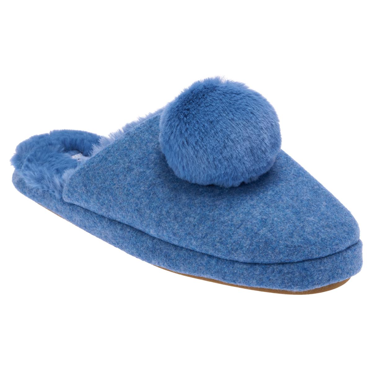 Comfort Code Faux Fur Pom Pom Scuff Slipper - 20925527