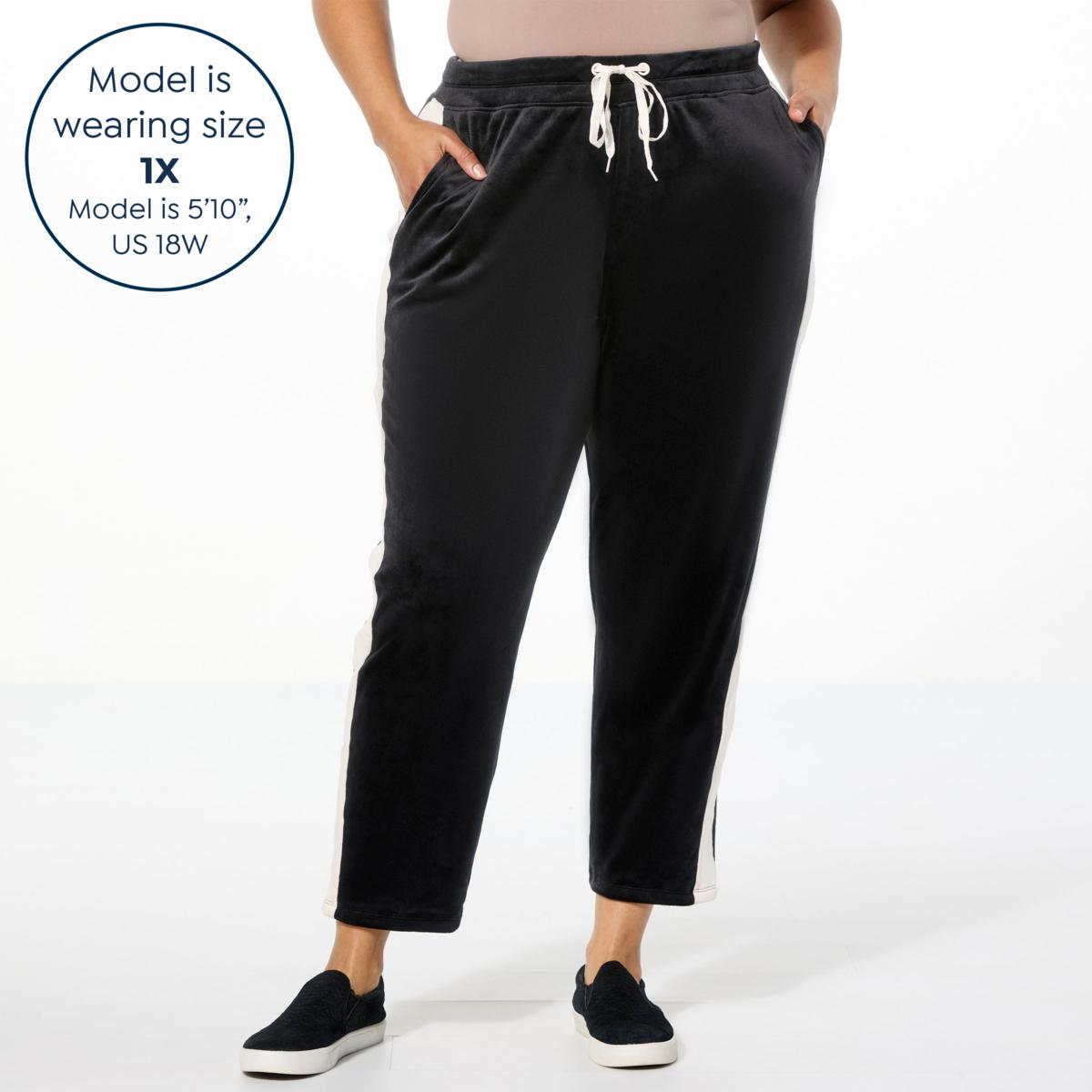 Comfort Code Plush Velour Pull-On Slim Pant - 23225246 | HSN