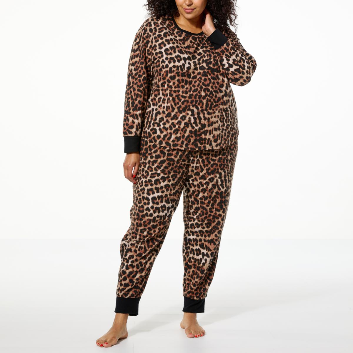 Womens Clothing Jogger Pyjama Set Clothing Waffle Weave Pajamas