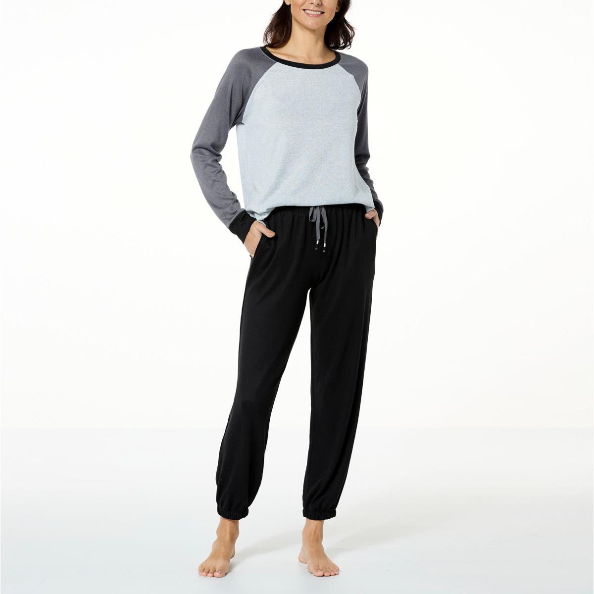 Comfort Code So Cozy Marled Knit Jogger PJ Set 20821828 HSN