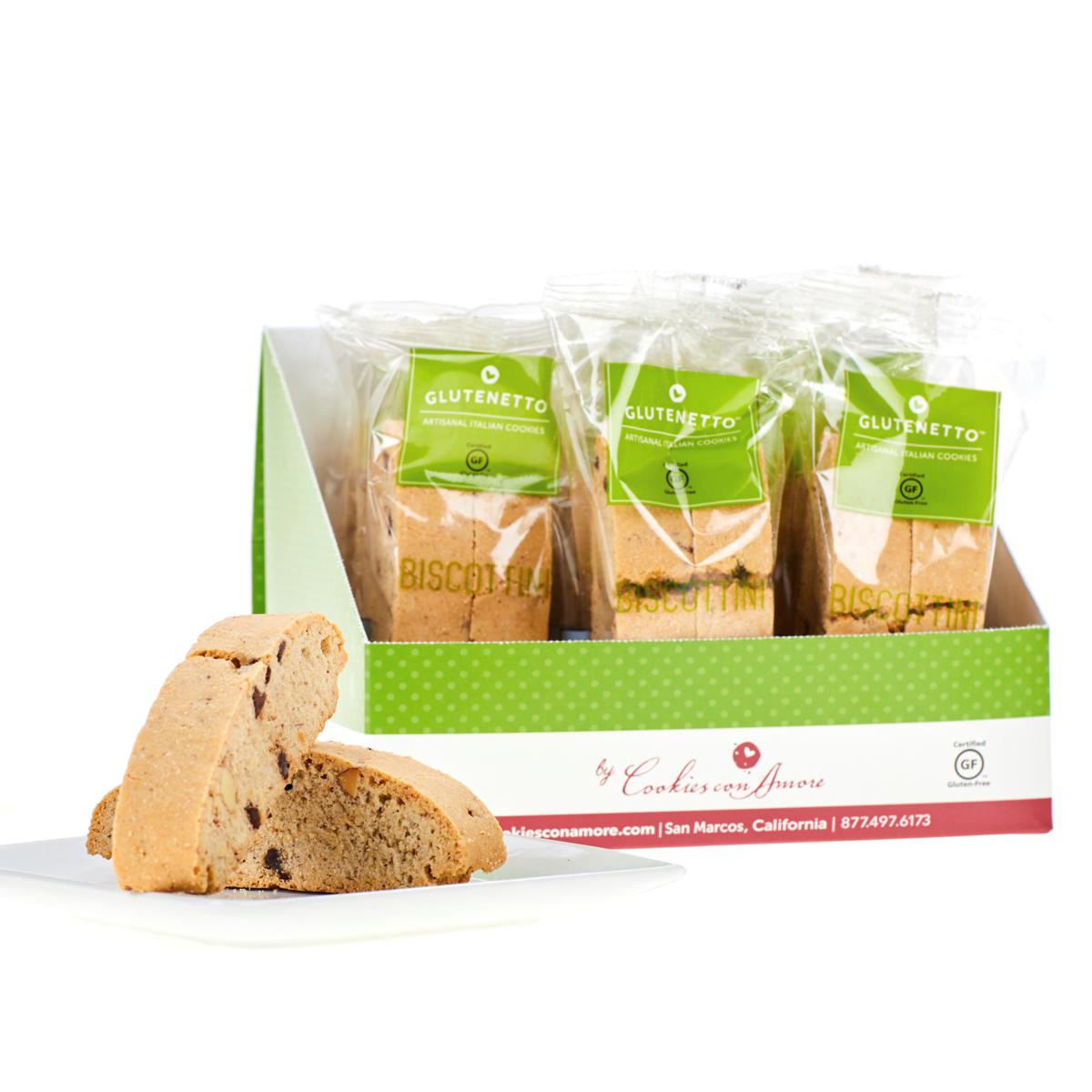 Cookies Con Amore (12) 2count Bags Gluten Free Biscottini 9712490 HSN