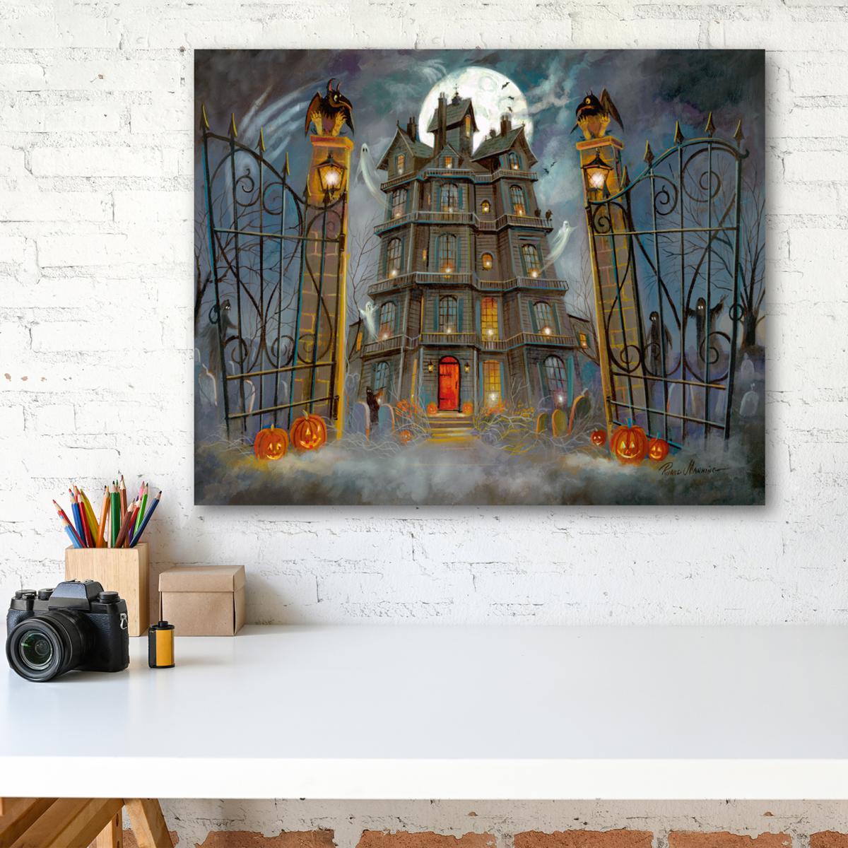 Courtside Market Haunted House II 16 x 20 Canvas Wall Art - 20284643