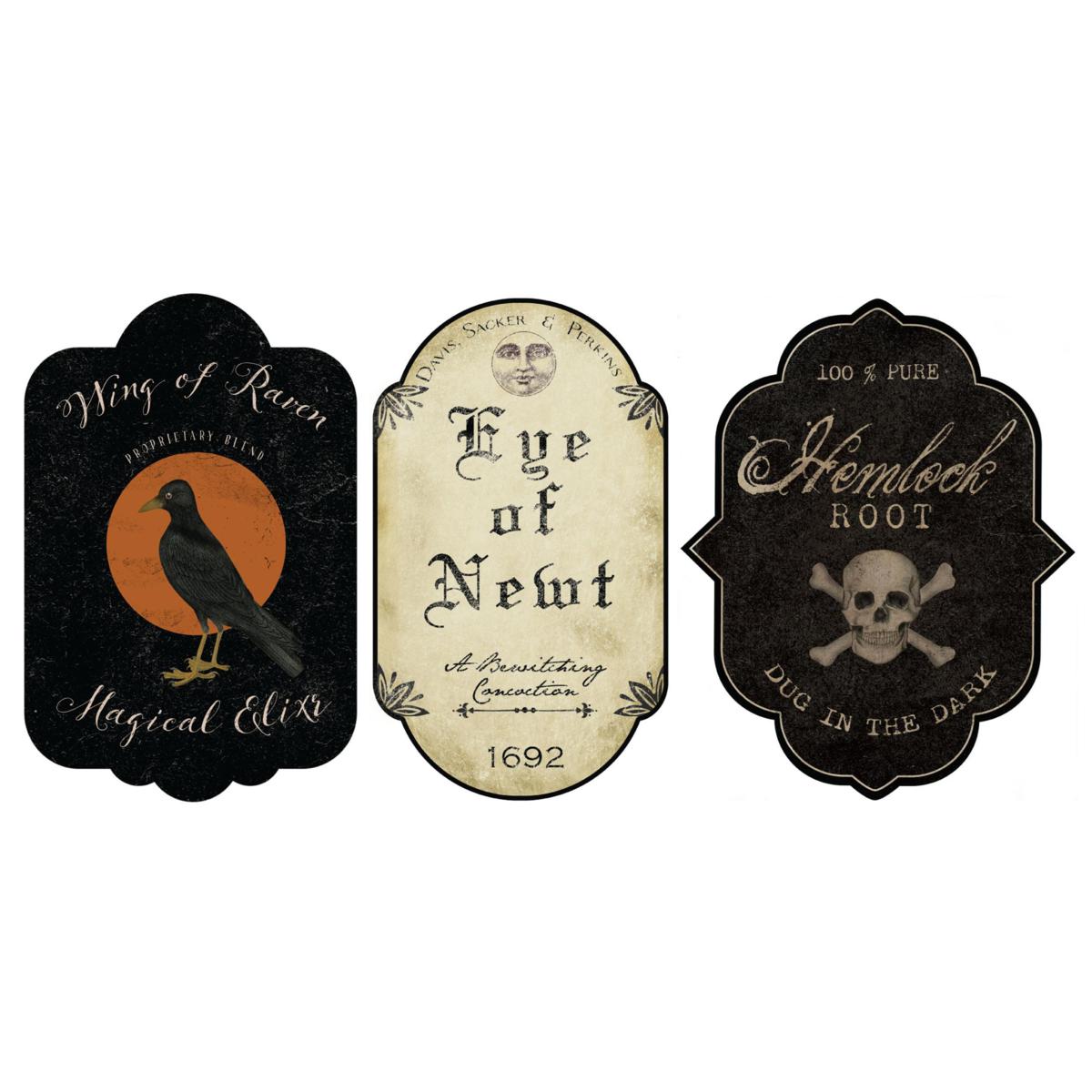 Courtside Market Vintage Halloween 22"x45" Decal 3-Piece Set