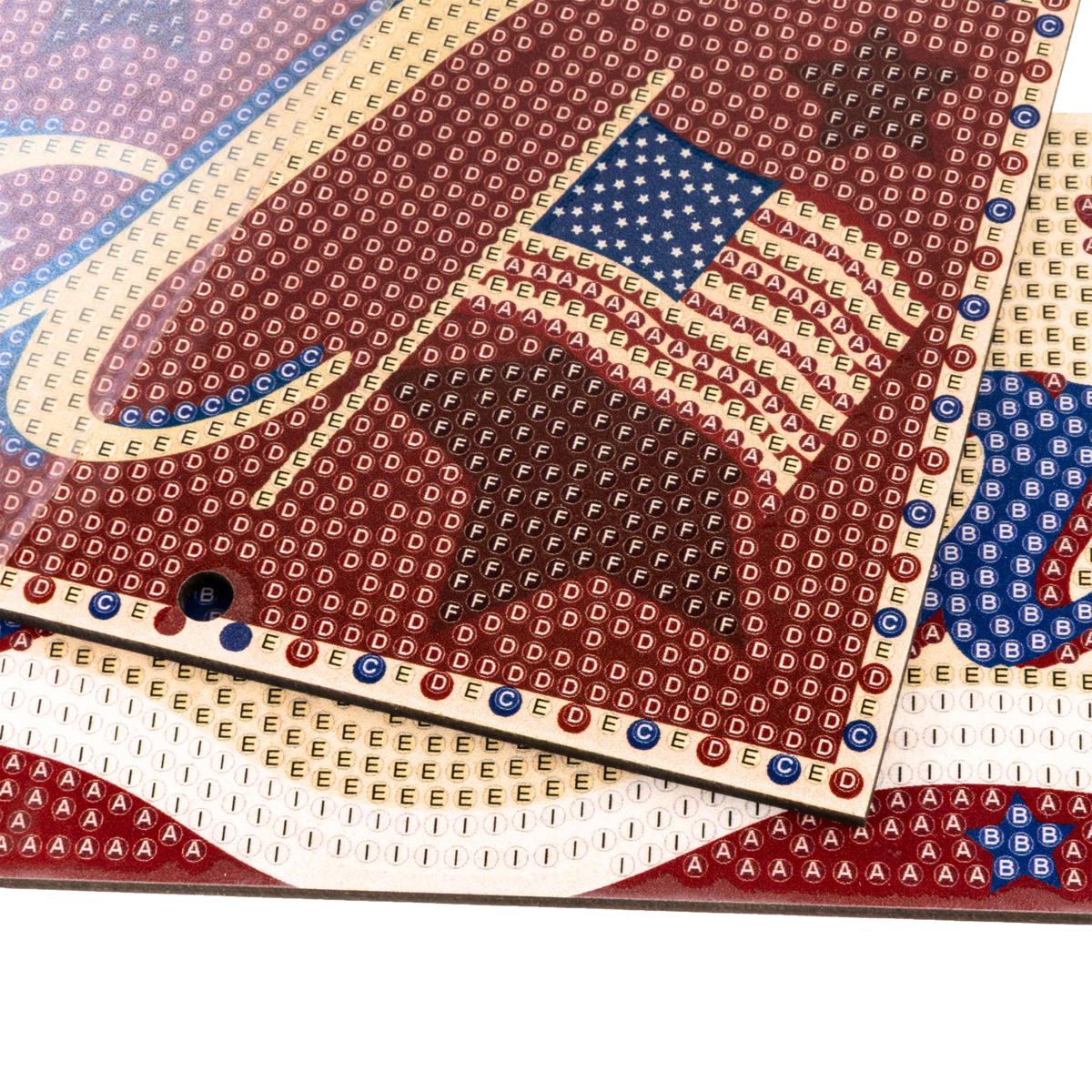 Craft Buddy Crystal Art God Bless America 12