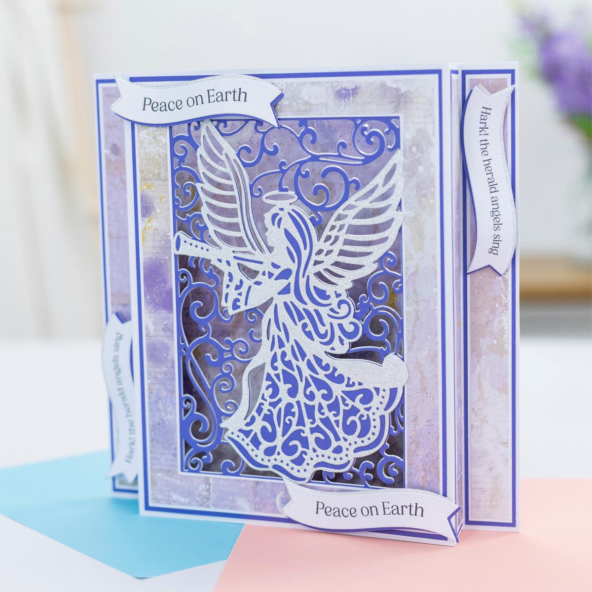 Crafter's Companion Joyous Angel Stamp, Die and Embossing