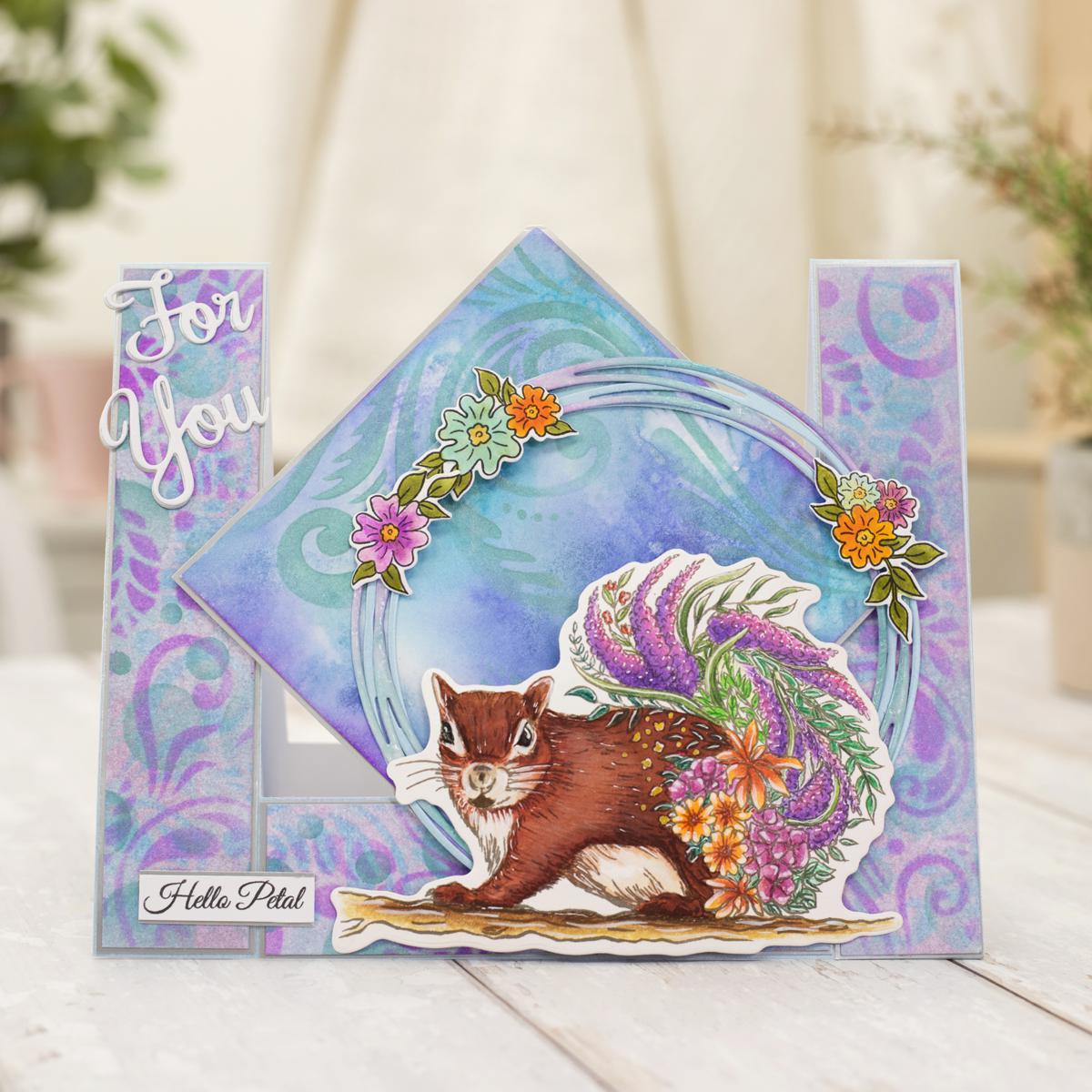 Crafter's Companion Sheena Garden Visitors Stamp & Die Set