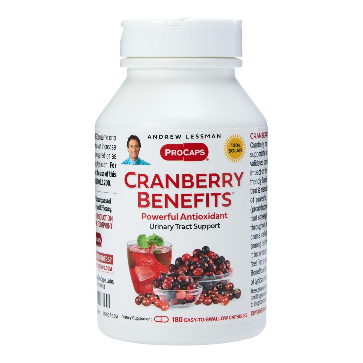 Cranberry Benefits 180 Capsules 21046614 HSN