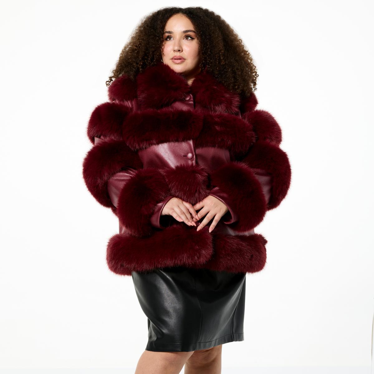 ジャケット・アウター beeden faux curly fur jacket FAUX CURLY FUR JACKET – BEEDEN
