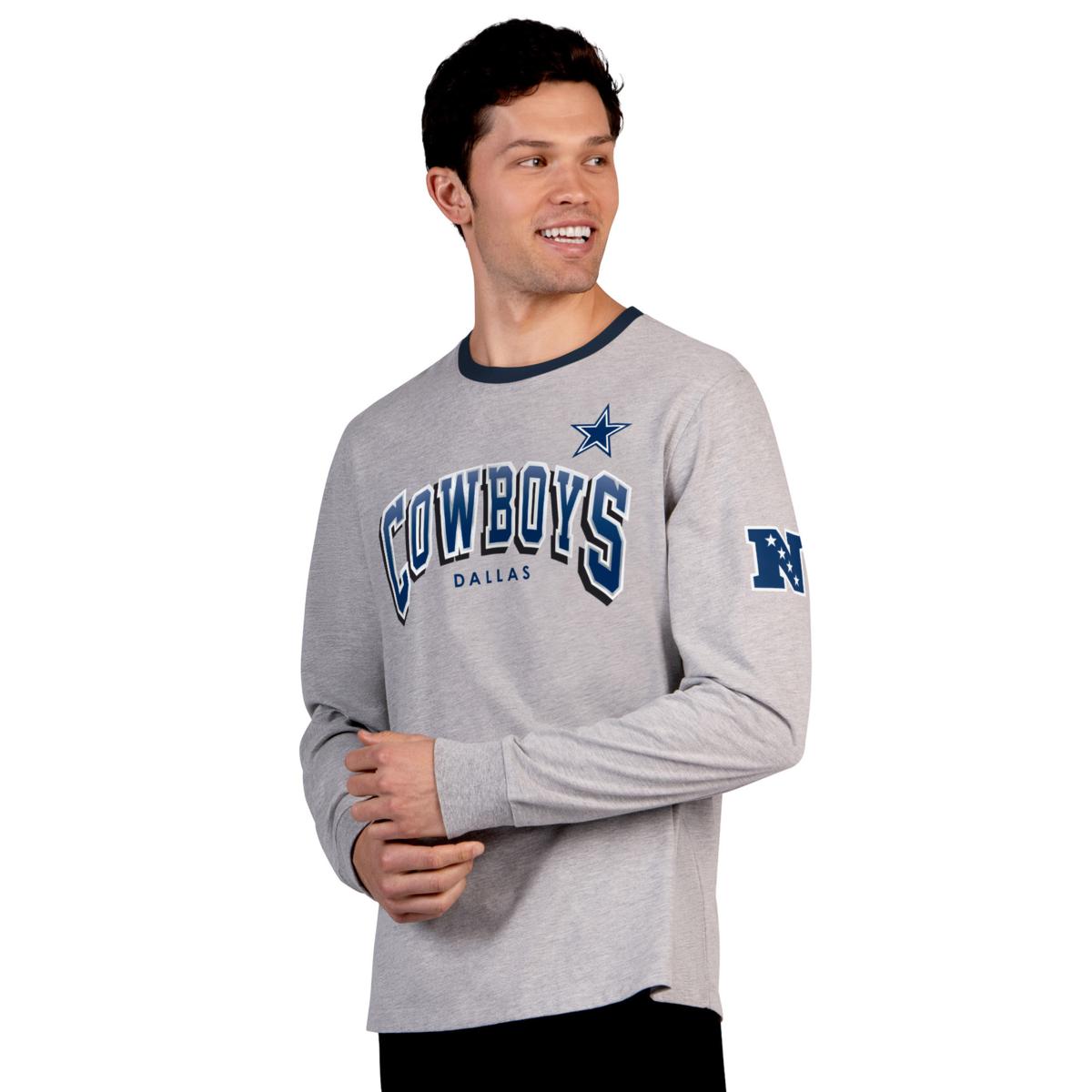 chinese dress ladies DALLAS COWBOYS WOMEN'S WON AND DONE LACE UP LONG SLEEVE SHIRT