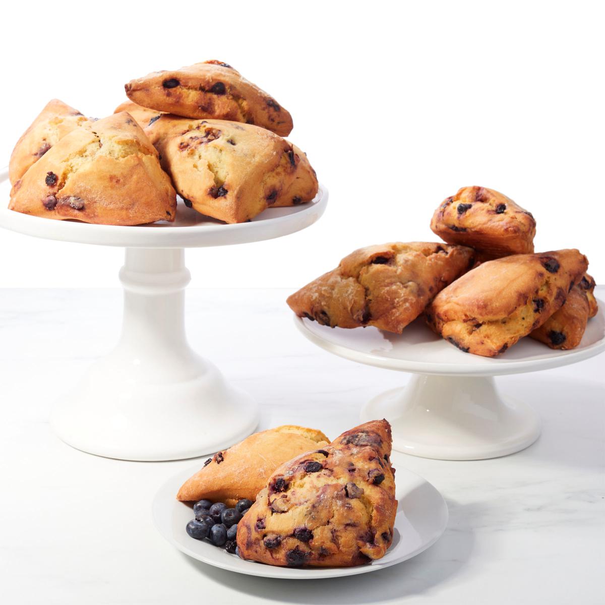 David's Cookies 14-Pc Baked Blueberry Scones Ships 11/3 HSN