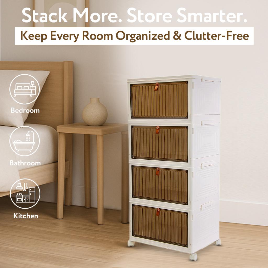 dbest Quik Box Sport Stackable Storage Bin with Wheels | HSN