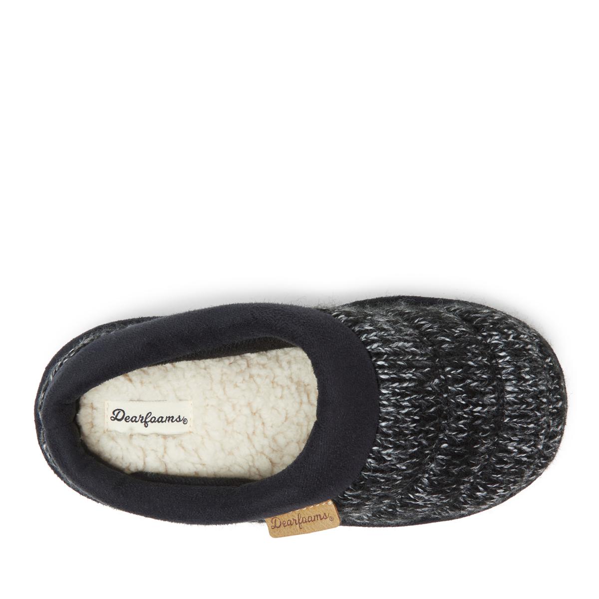 Dearfoam knit 2024 clog slippers