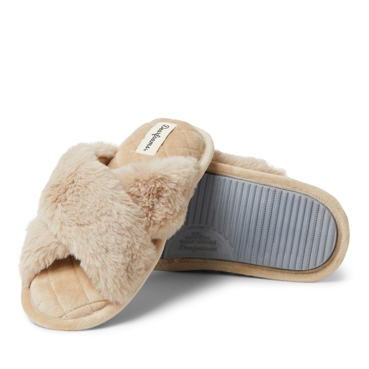 Women's jessica furry crossband slide sale slipper