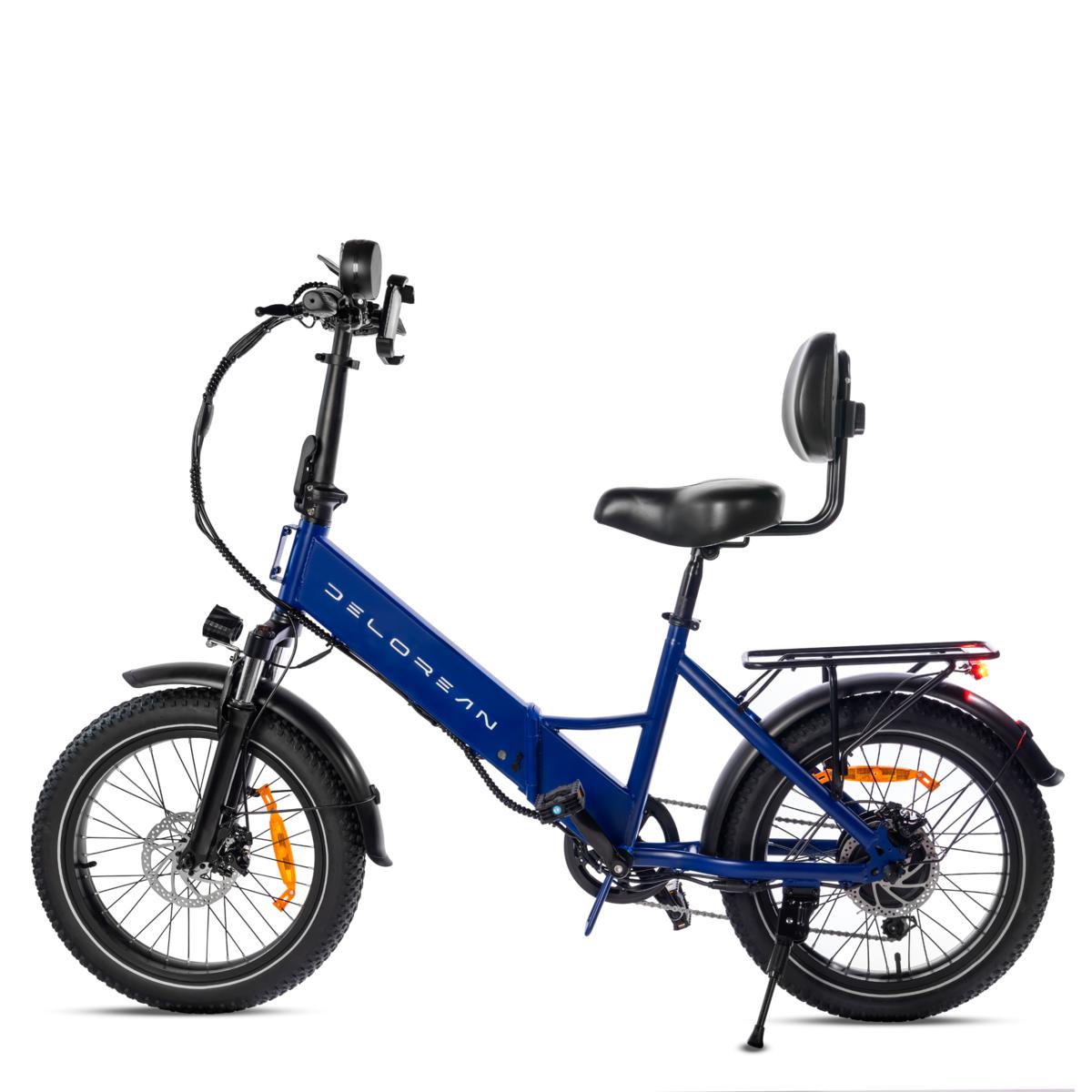 DeLorean DeLorean Folding 500W E-Bike with Self-Repairing Tires and More - Orange DeLorean DeLorean Folding 500W E-Bike with Self-Repairing Tires and More - Orange