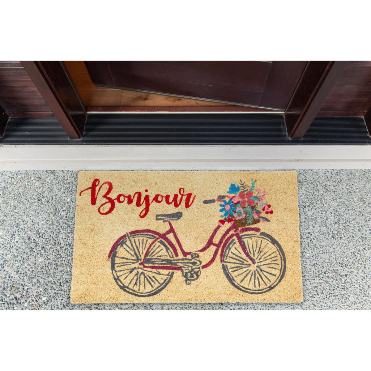 Garden Bicycle Coir Door Mat