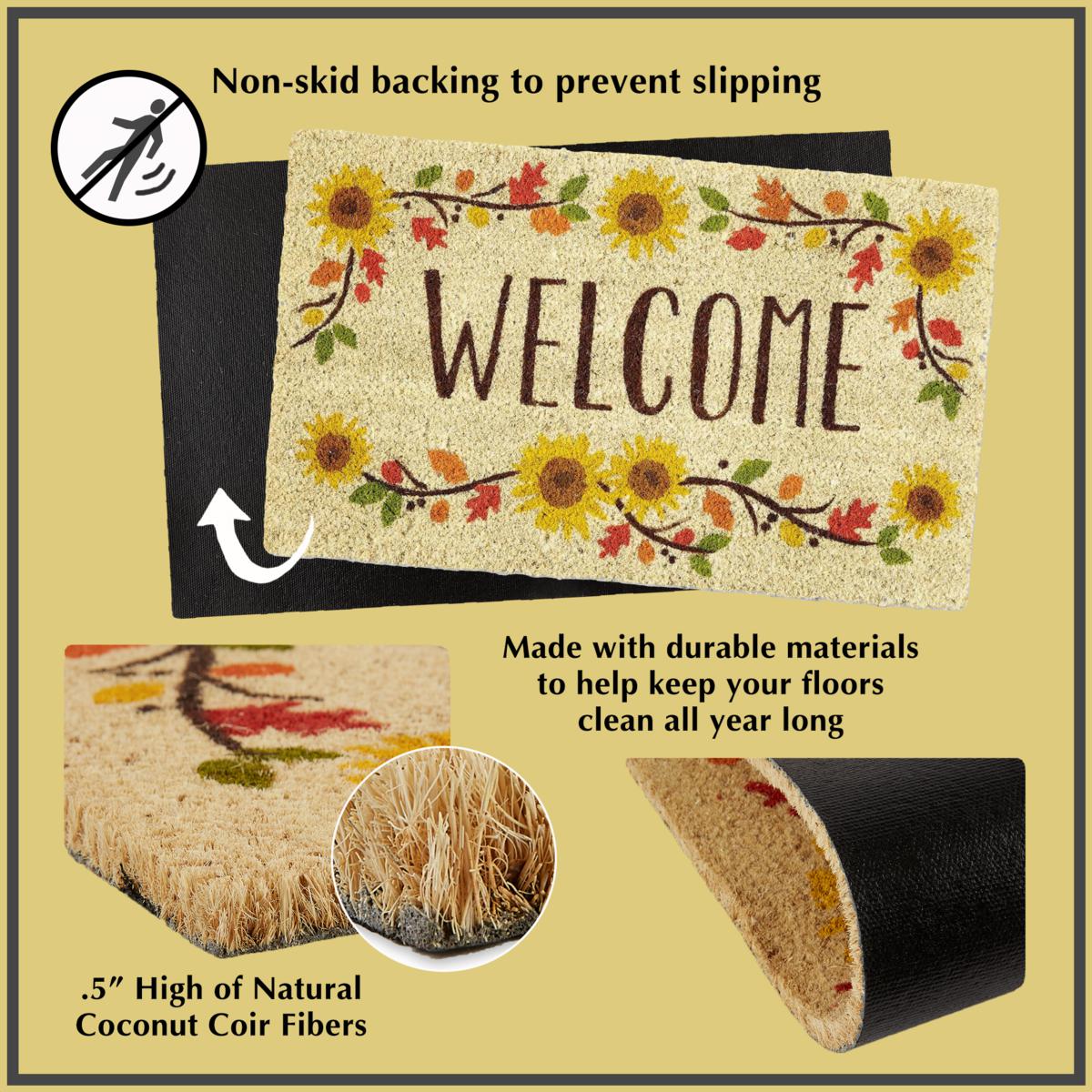 hey y'all Reversible Outdoor Funny Doormat