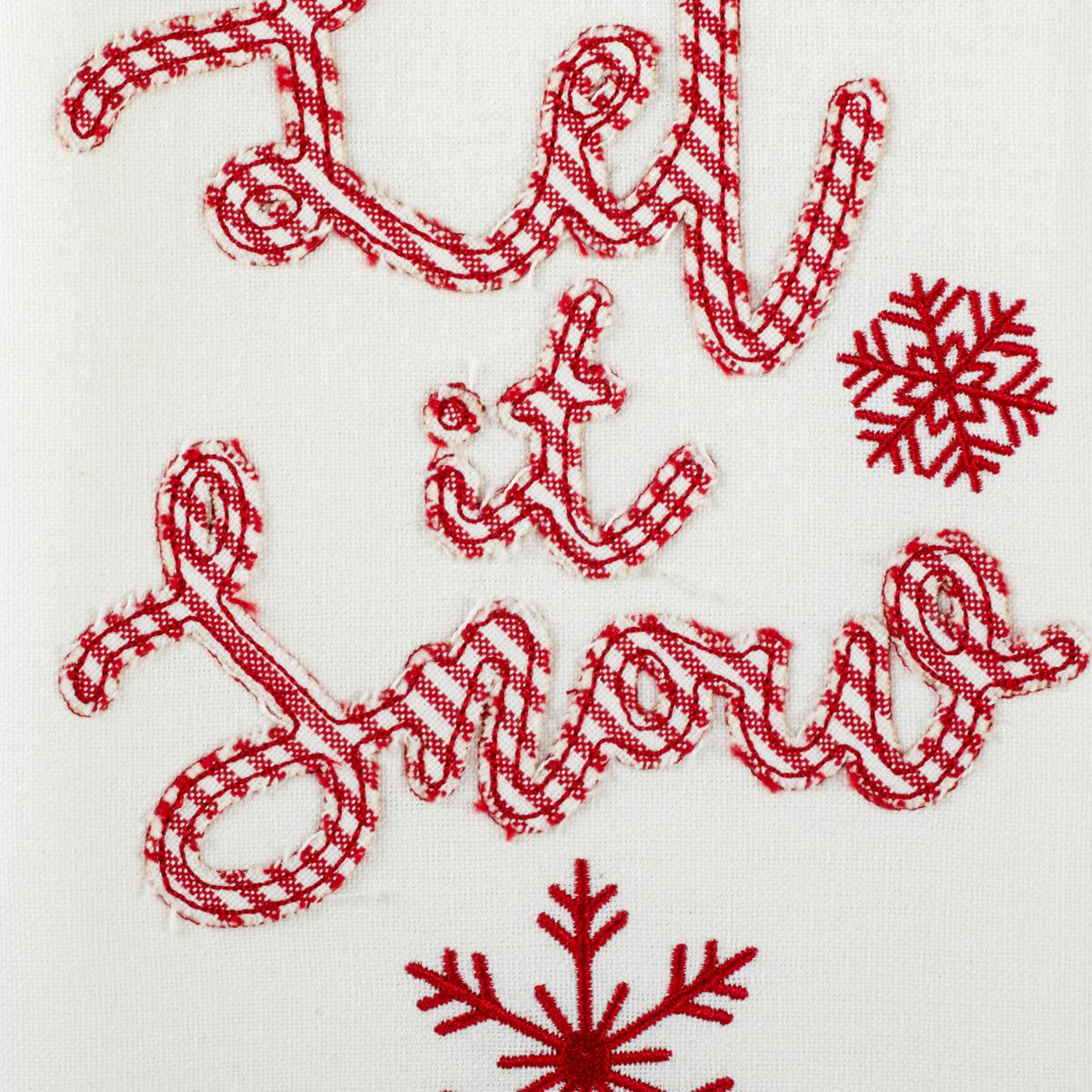 Let it Snow Snowflake Kitchen Towel