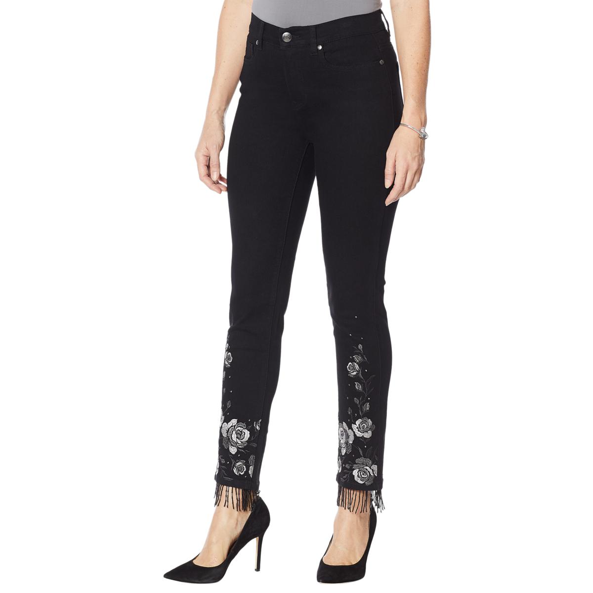 Hsn dg2 best sale embroidered jeans