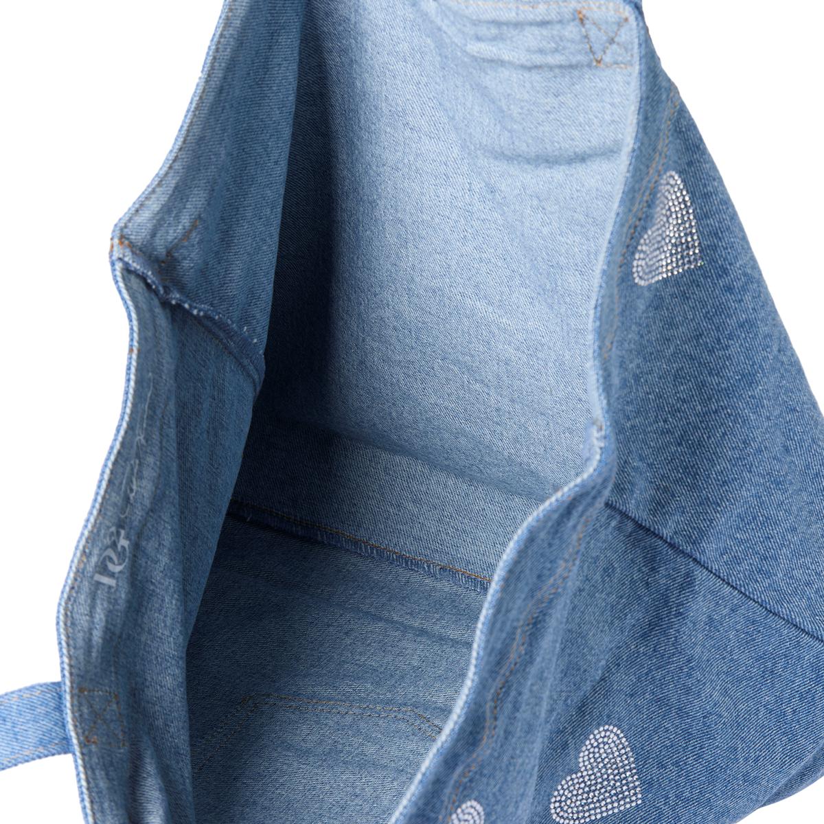 NEW Love Moschino frayed denim backpack Love Moschino Tote bag - blue - Zalando main image 2