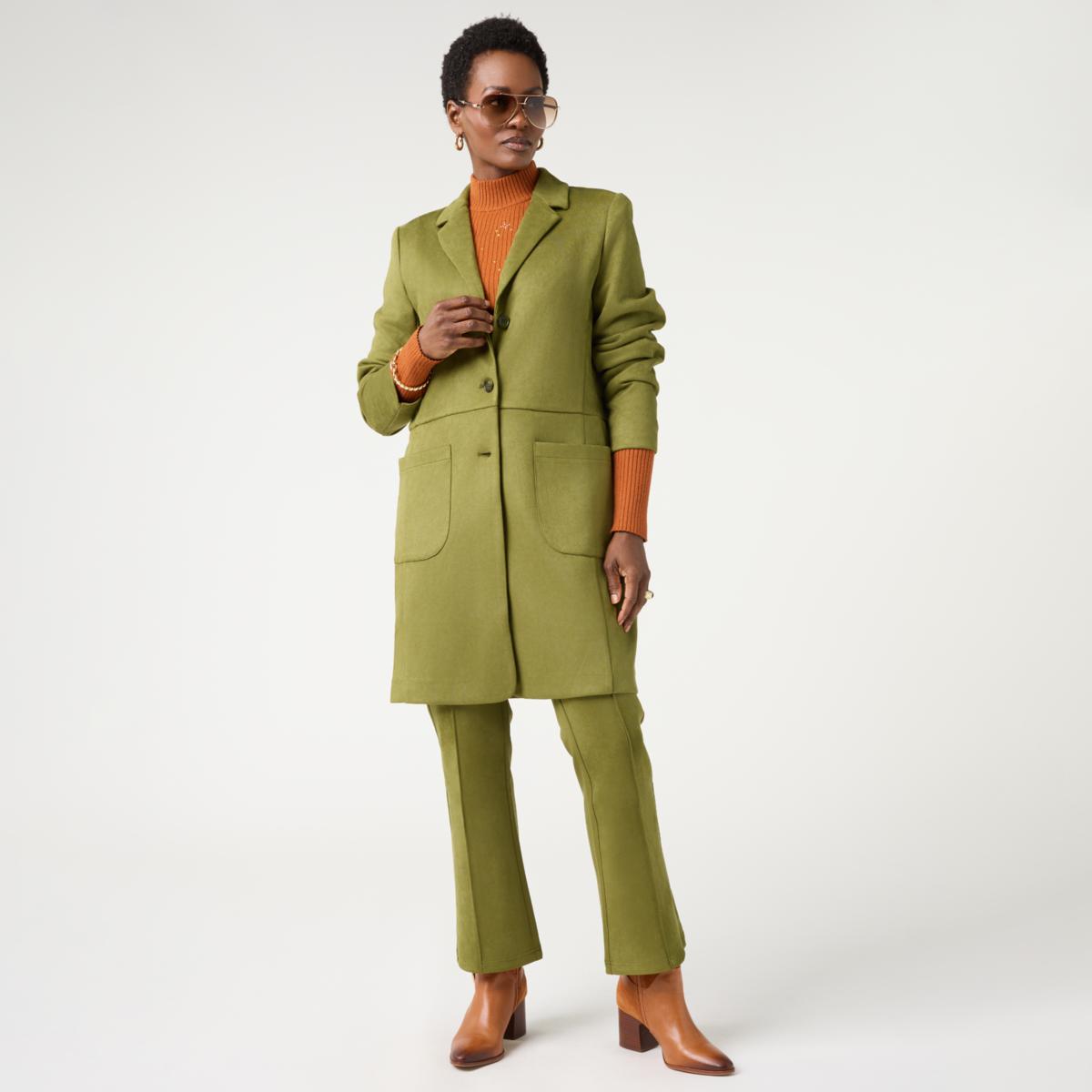 DG2 by Diane Gilman Faux Suede Duster Coat | HSN