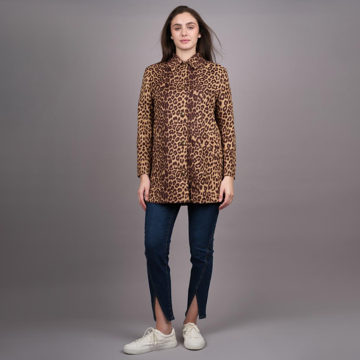 DG2 by Diane Gilman Leopard Print Faux Suede Car Coat | HSN