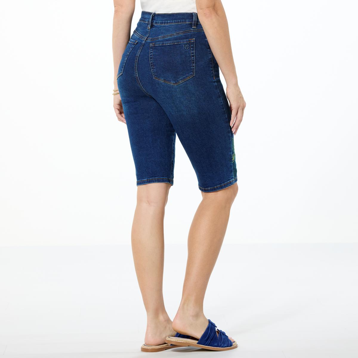 DG2 by Diane Gilman New Classic Stretch Embroidered Bermuda