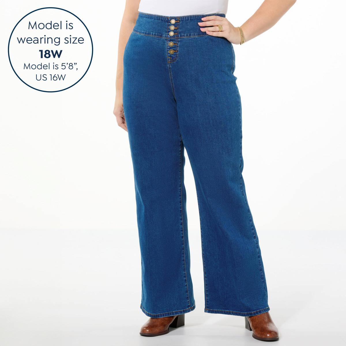 DG2 by Diane Gilman New Classic Stretch Pull-On Wide-Leg Jean | HSN