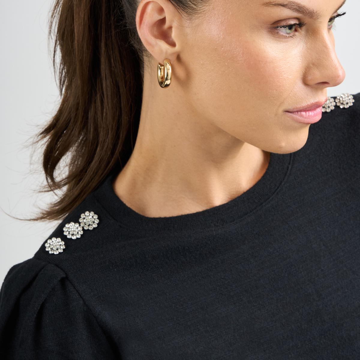 トップス gnu DG2 by Diane Gilman Novelty Button Crew Neck Top - 23643968 | HSN