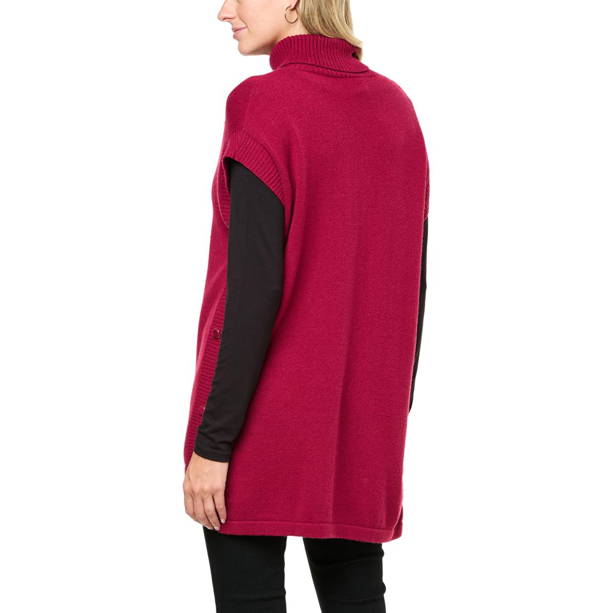 Trendsi Turtleneck Dolman Sleeve Poncho | Flyclothing LLC Tan / L