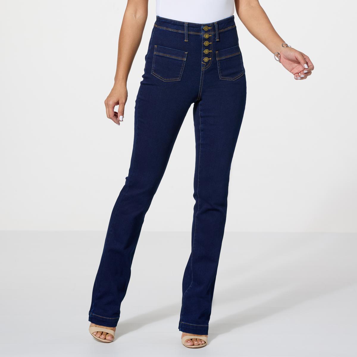 DG2 by Diane Gilman Virtual Stretch Denim Pull-On Baby Bootcut Jean ...