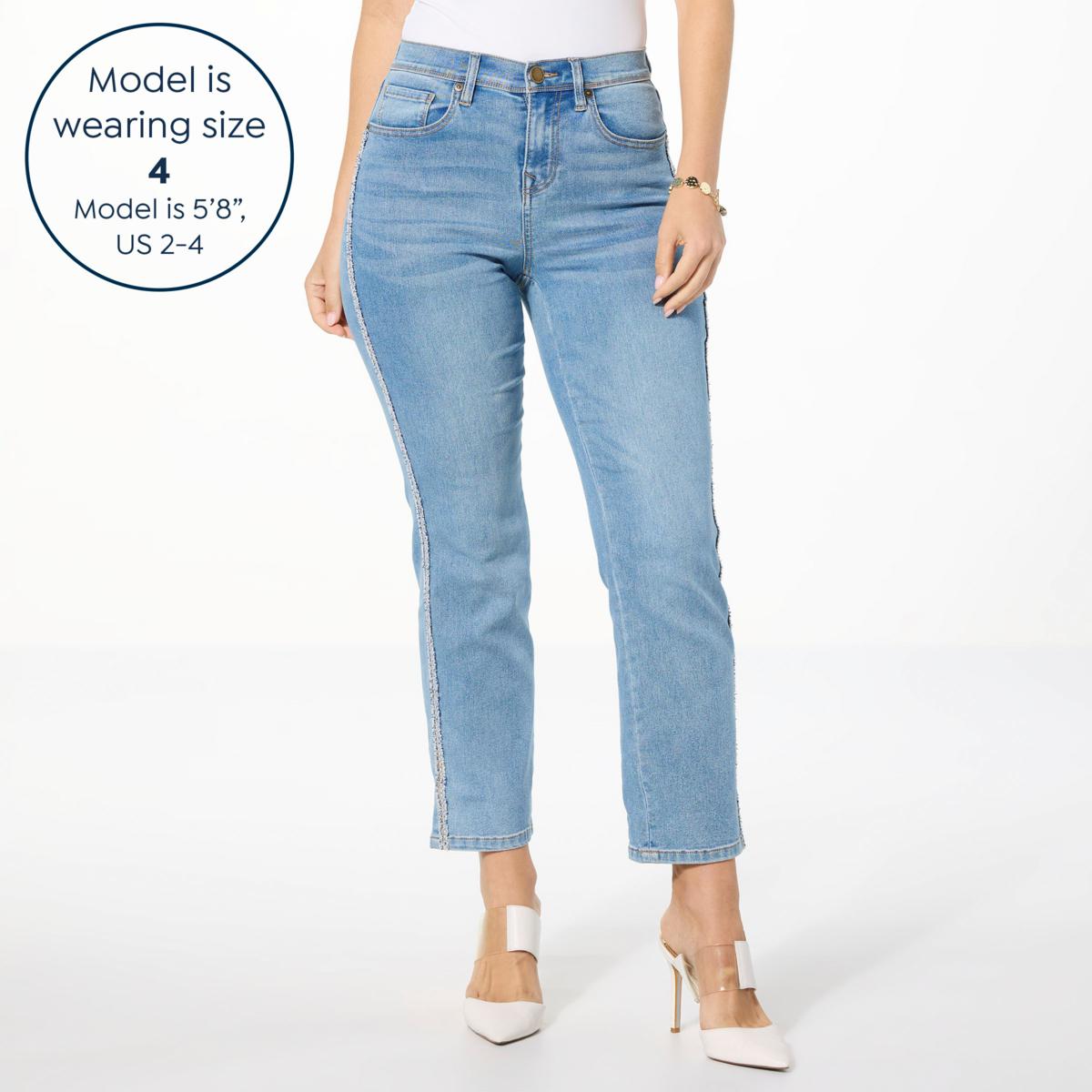 DG2 by Diane Gilman Virtual Stretch Denim Straight Leg Jean DG2 by Diane Gilman Virtual Stretch Denim Straight Leg Jean