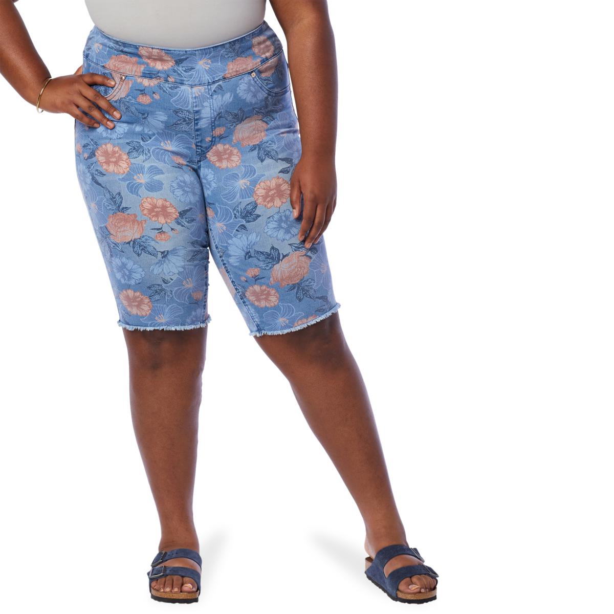 Pull on clearance stretch bermuda shorts