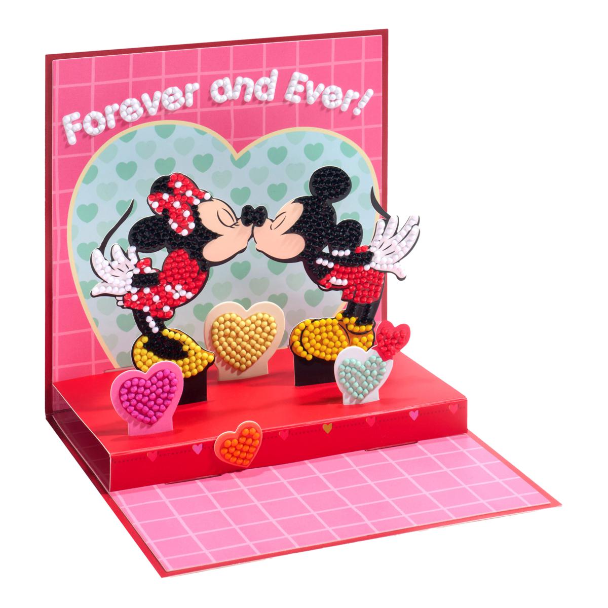 Diamond Art Club Disney Mickey and Minnie 3D Card Kit | HSN