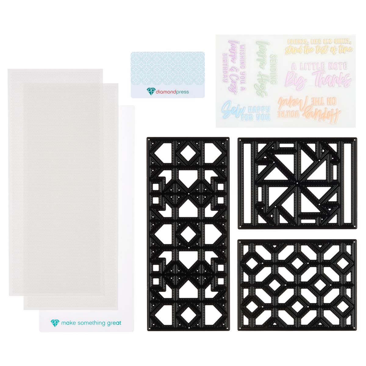 Diamond Press Stamp and Die Quilt Kit - 22650758 | HSN