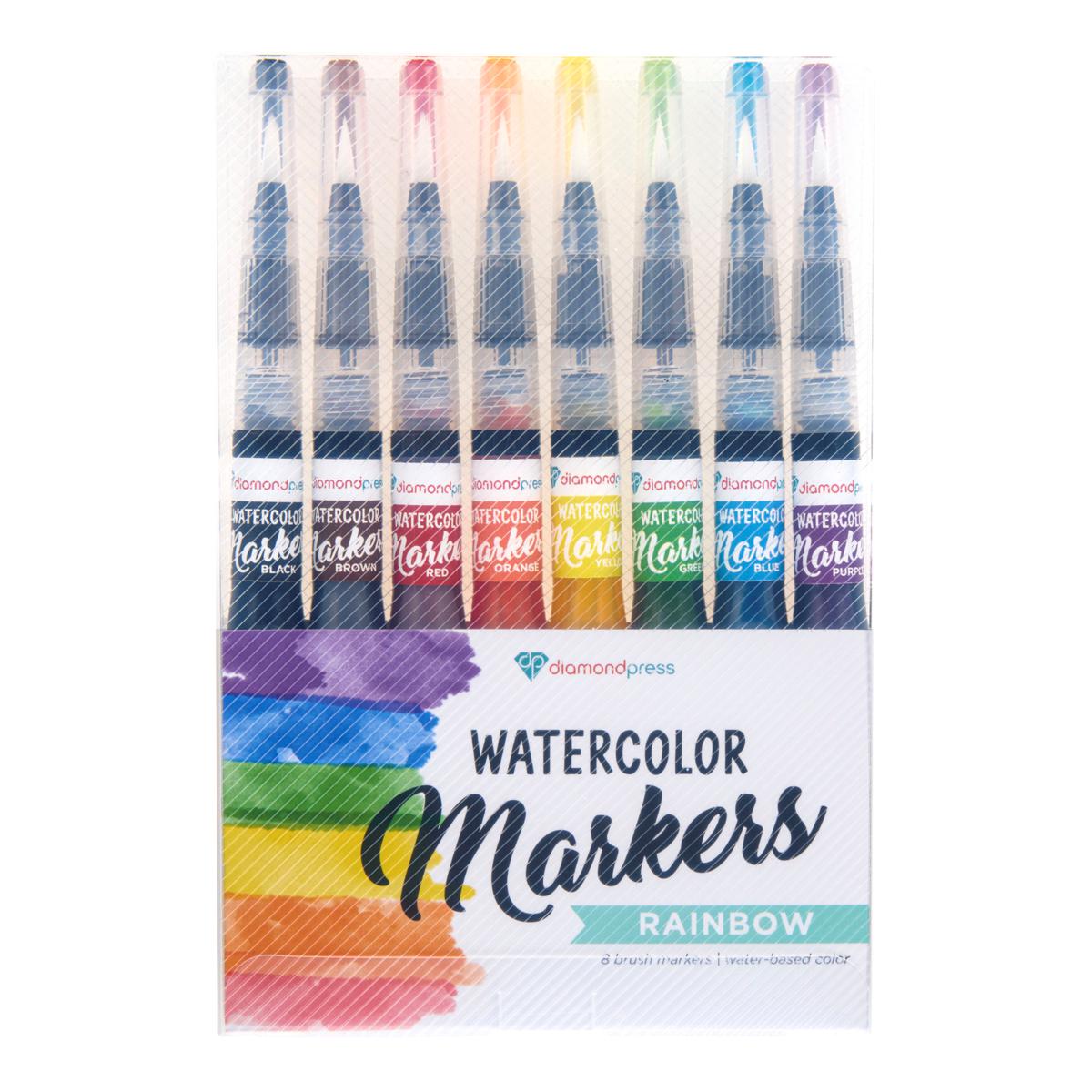 Diamond Press Watercolor Markers Set of 8