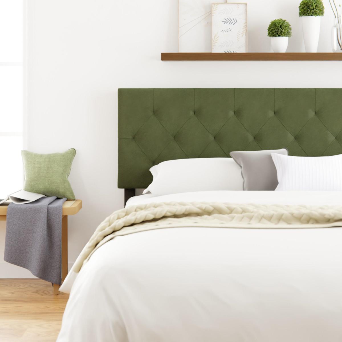 Diamond-Tufted Mid-Rise Upholstered Headboard – Sven & Son