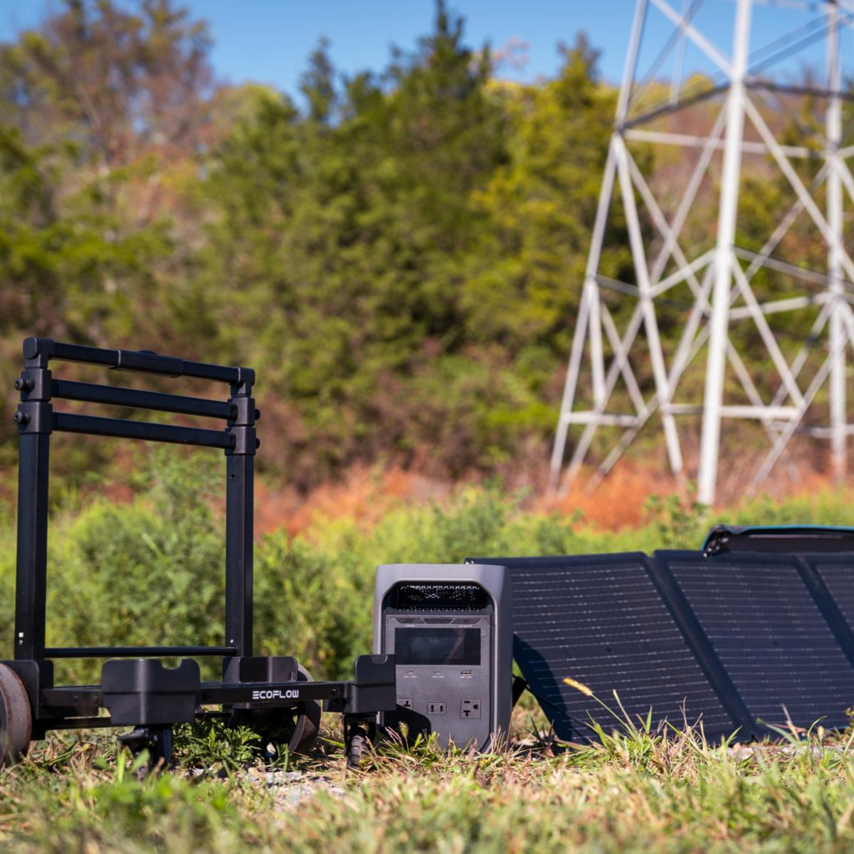EcoFlow DELTA 3 Classic Power Station with 110W Solar Panel & Trolley | HSN