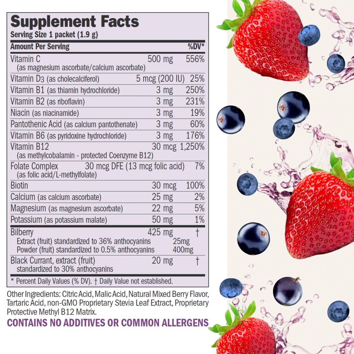 Andrew Lessman Efficient-C Mixed Berry - 90 Packets | HSN