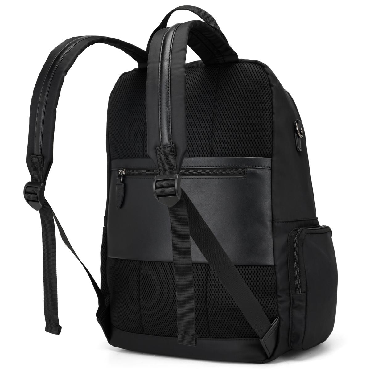 ELLE Voyage 20L Twill and Vegan Leather Backpack | HSN display picture 1
