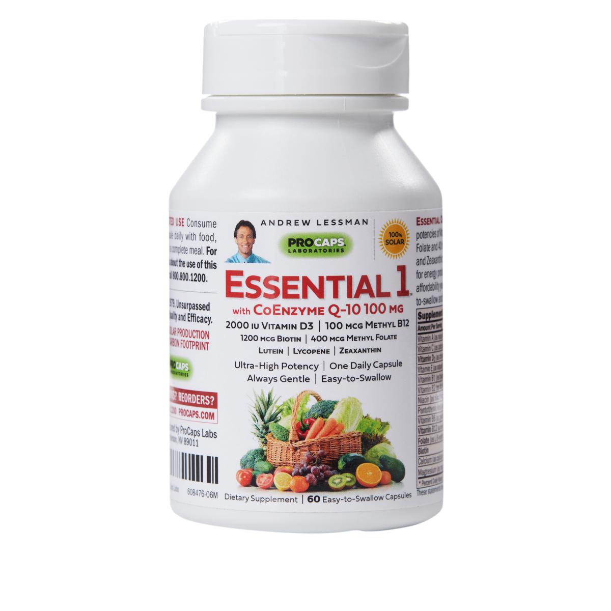 Essential1 with Vitamin D32000 and CoQ10 60 Capsules 20909261 HSN