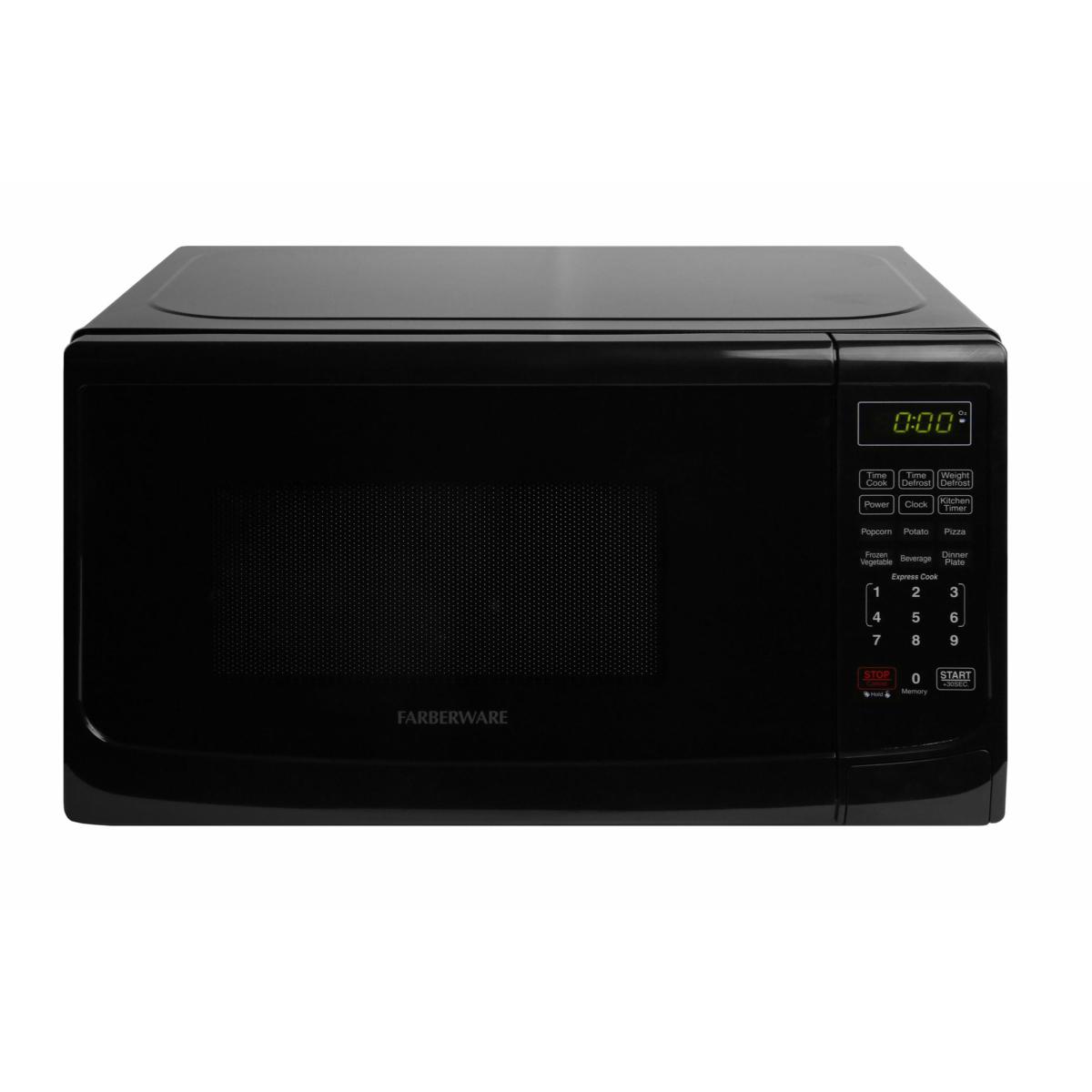 BLACK+DECKER Digital Microwave Oven with Turntable Push-Button Door, C