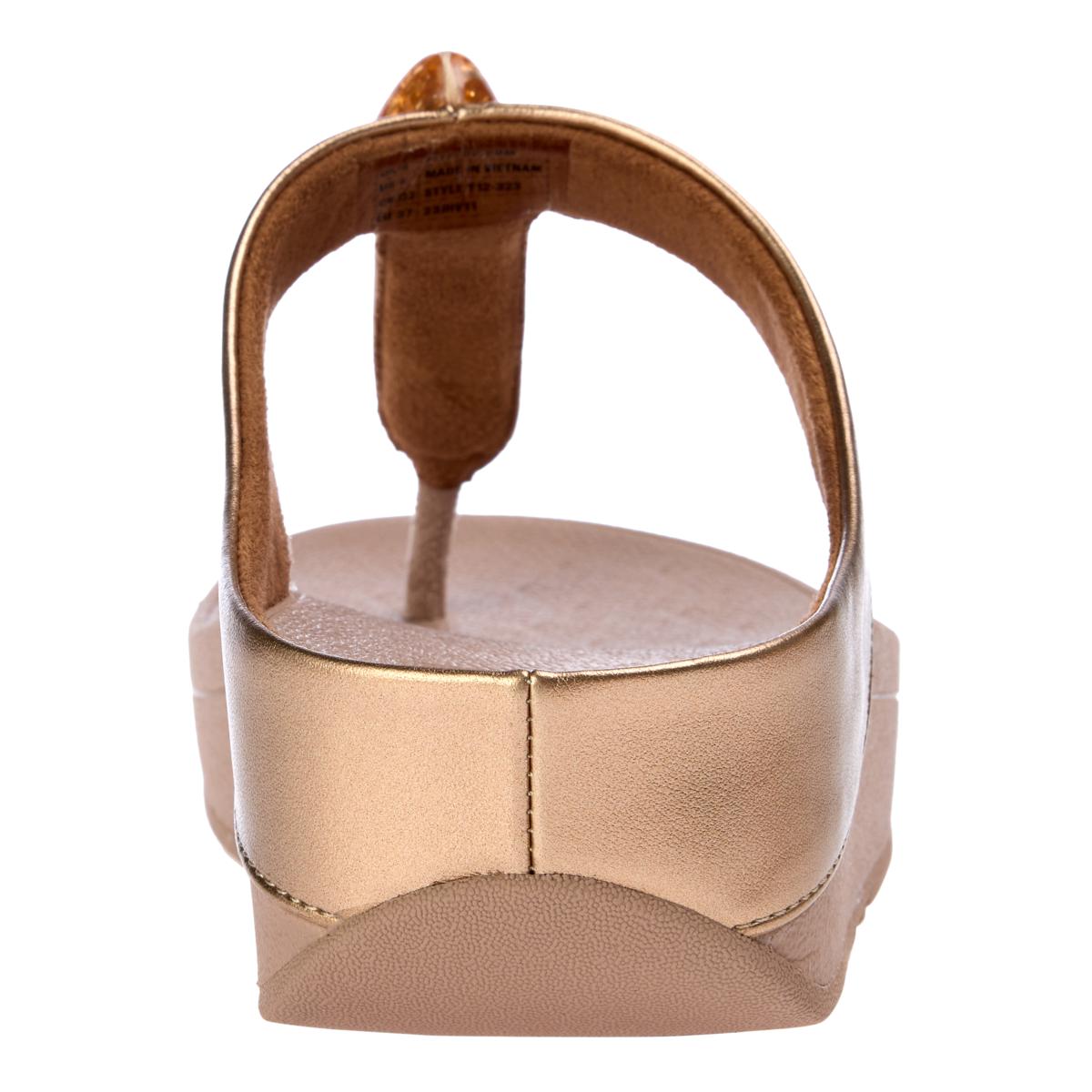 FitFlop® Fino Metallic Fleck Stone Toe-Thongs - 21887525 | HSN