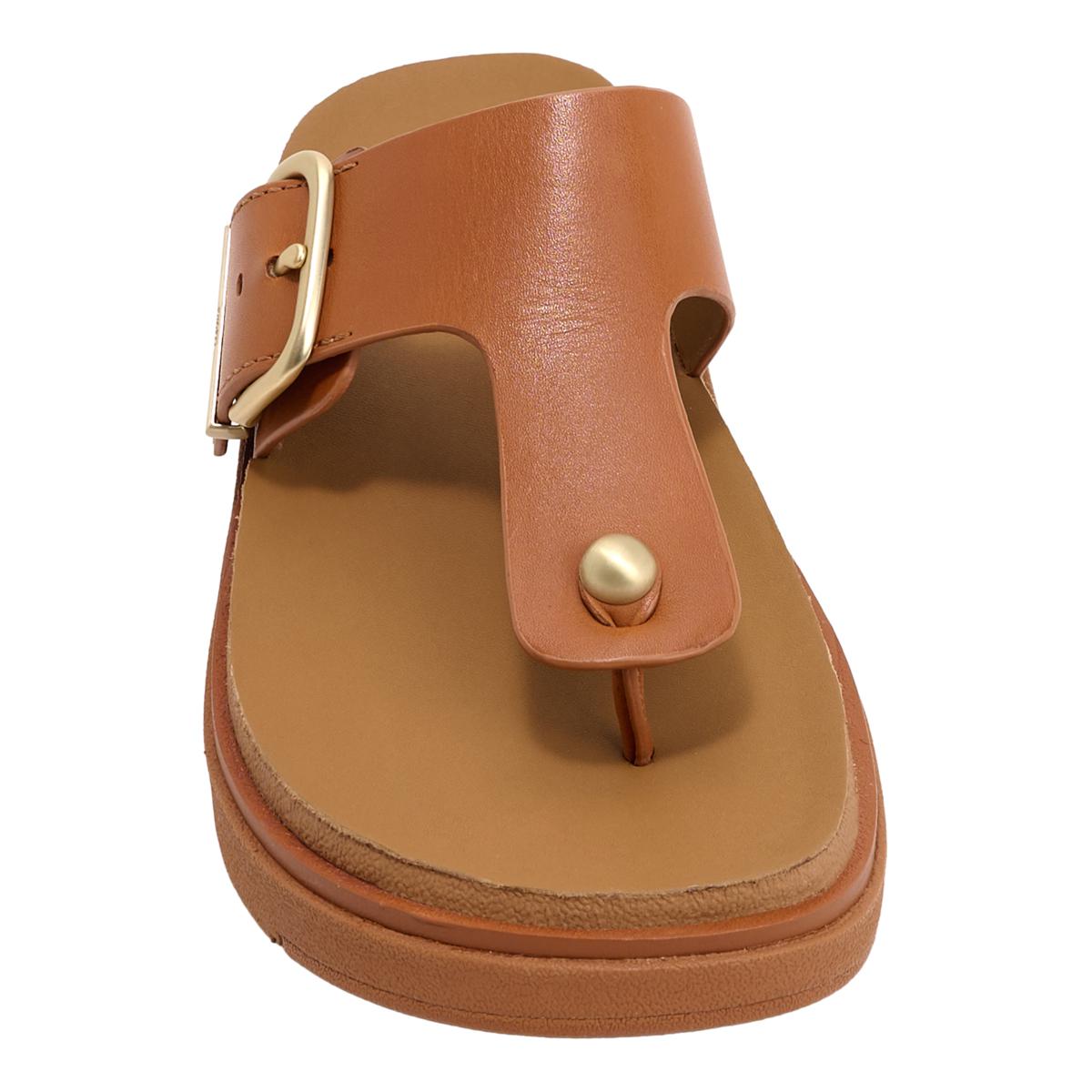 Fitflop Gen FF Leather Toe Post Sandals FitFlop Gen-FF Leather Buckled Toe-Post Sandals | HSN main image 3
