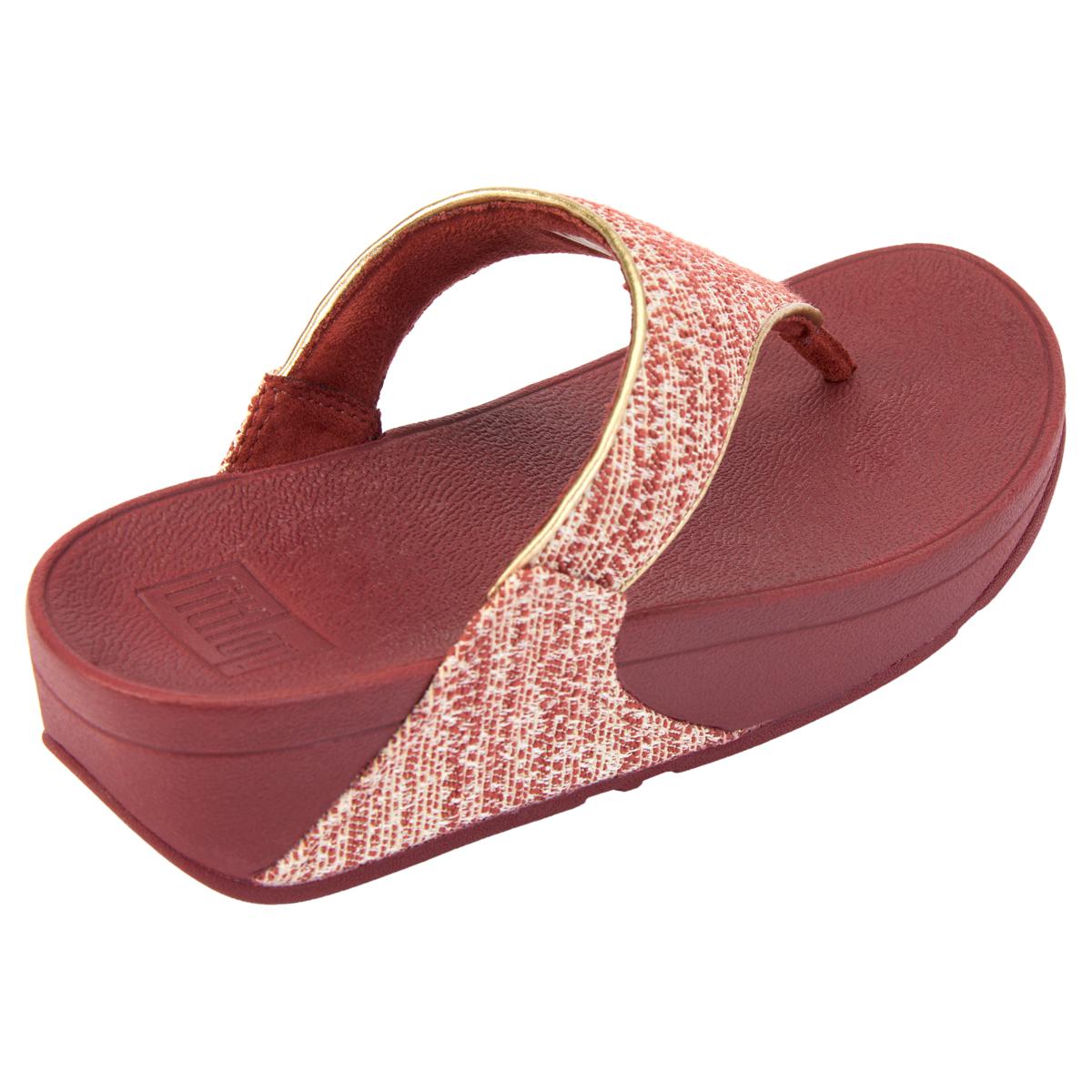 FitFlop Lulu Shimmerweave Toe-Post Sandal | HSN