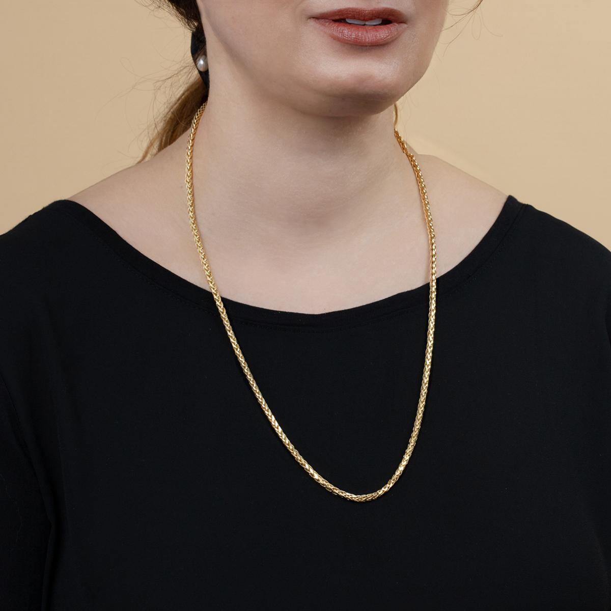 Franco 24" 14K Lite Round Wheat Chain - 23223280 | HSN