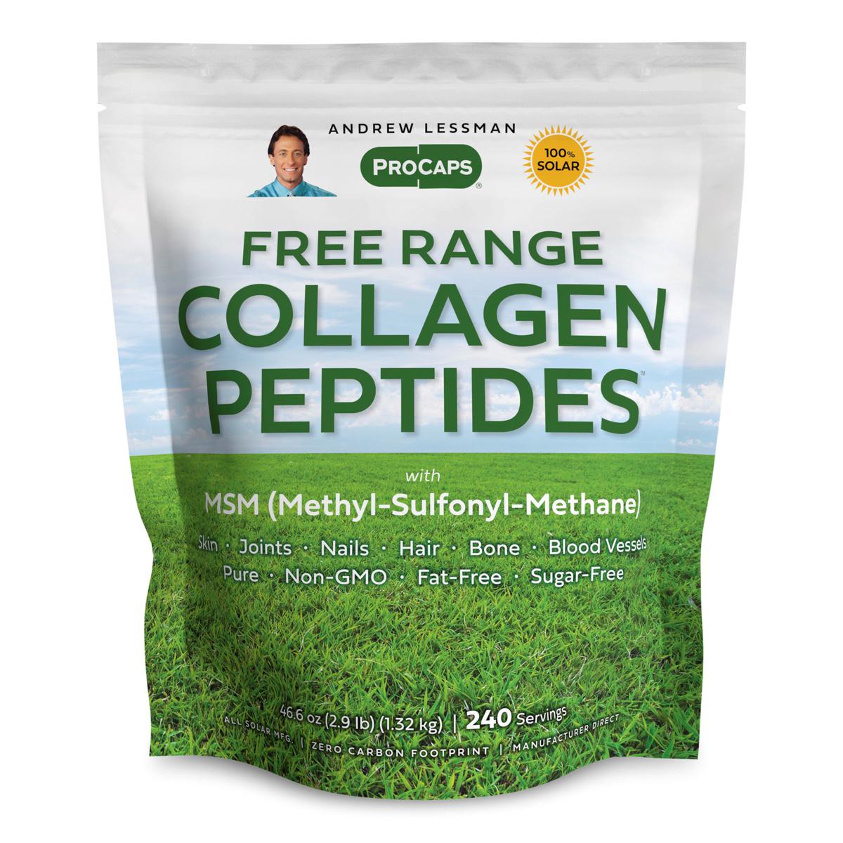 Free Range Collagen Peptides with MSM - 240 Servings