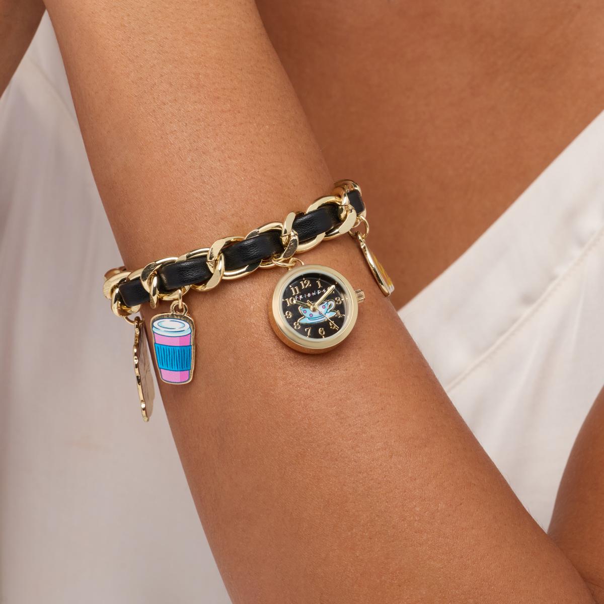 New with tags charm bracelet watch Smart Watch Band Designer Band Charms Kitty Gold Color Cat  main image 4