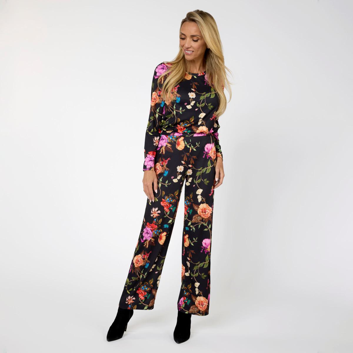 G by Giuliana 2-piece G-Knit Puff-Sleeve Top & Full-Leg Pant Set | HSN