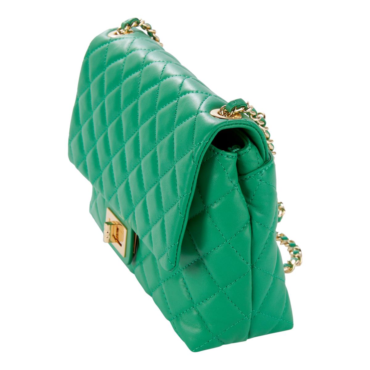 G by Giuliana Black Label Quilted Lamb Leather Crossbody